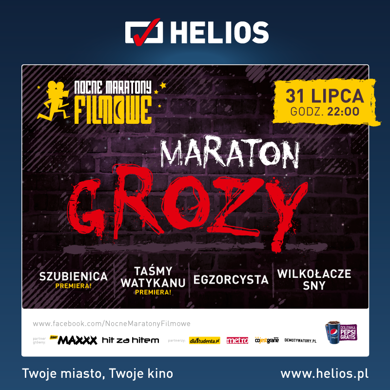 Maraton Grozy w siedleckim Heliosie - zgarnij wejściówki