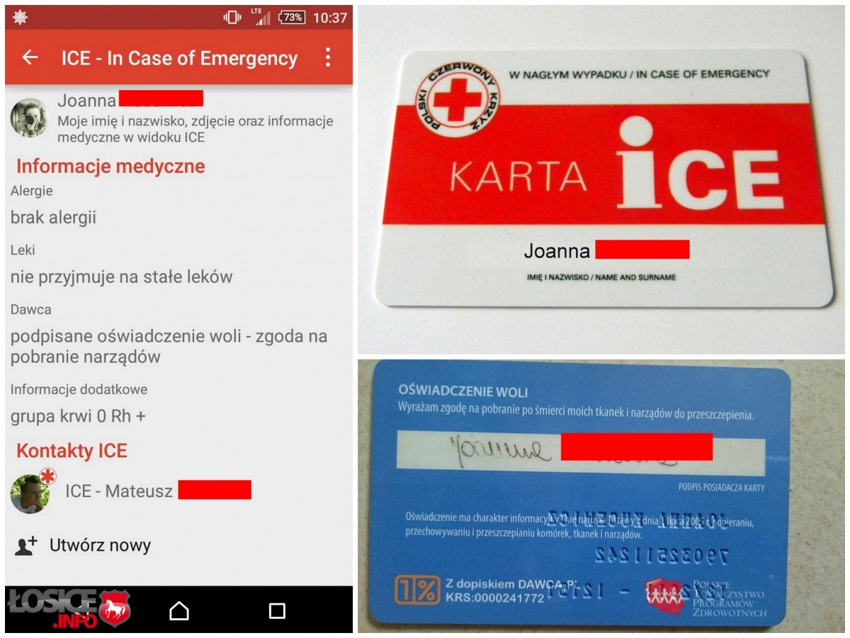Wprowadź numer ICE - pomóż ratować życie i zdrowie