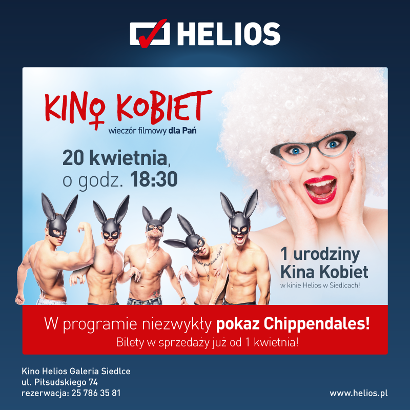 Kino Kobiet i pokaz Chippendales - zgarnij wejściówki