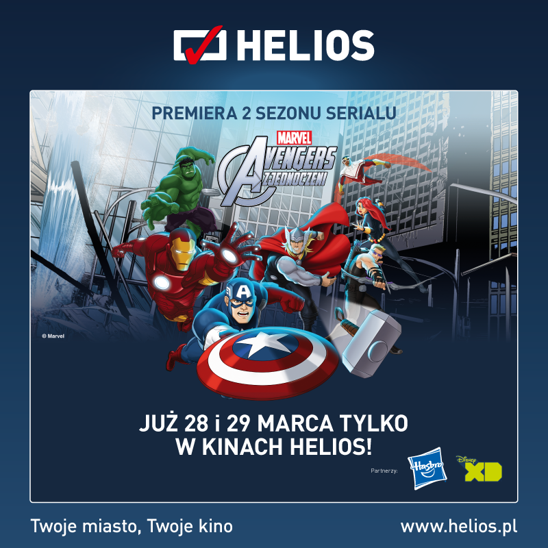 Urodziny i premiera „Avengers: Zjednoczeni” w Kinie Helios w Siedlcach - wygraj wejściówki