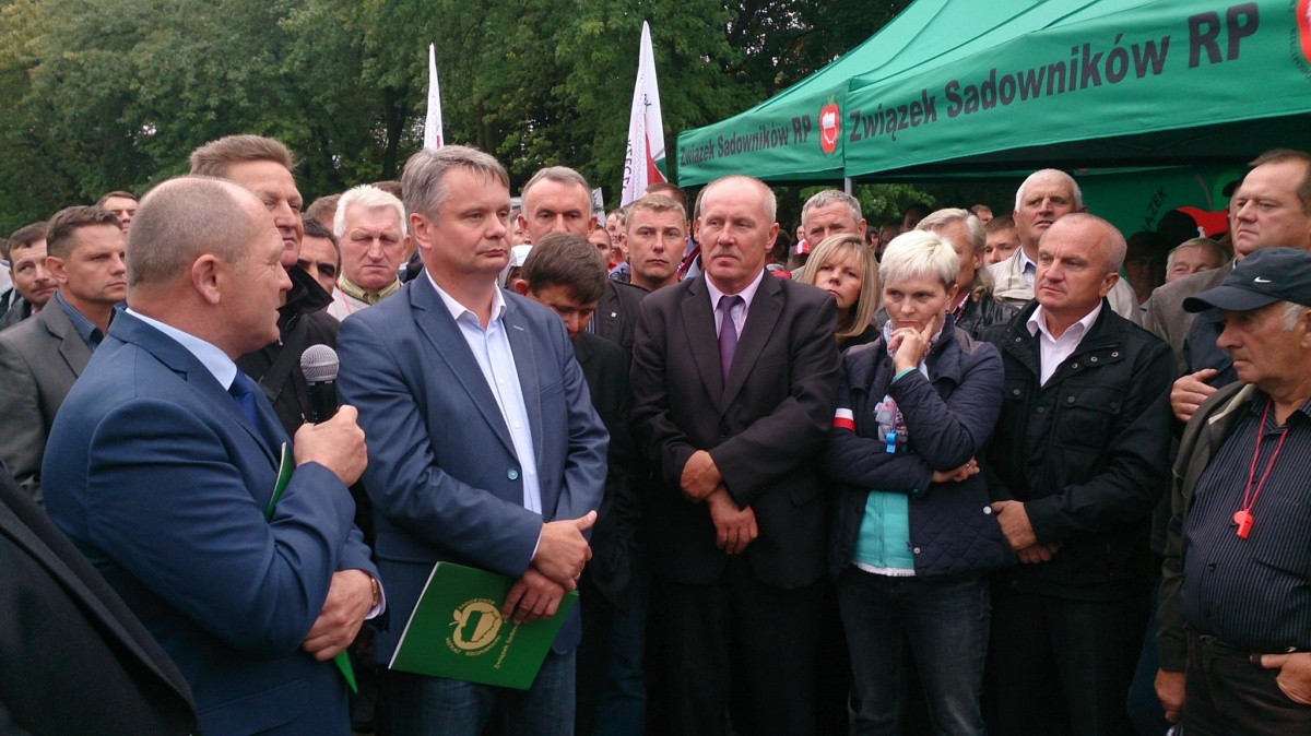 Protest sadowników pod Sejmem