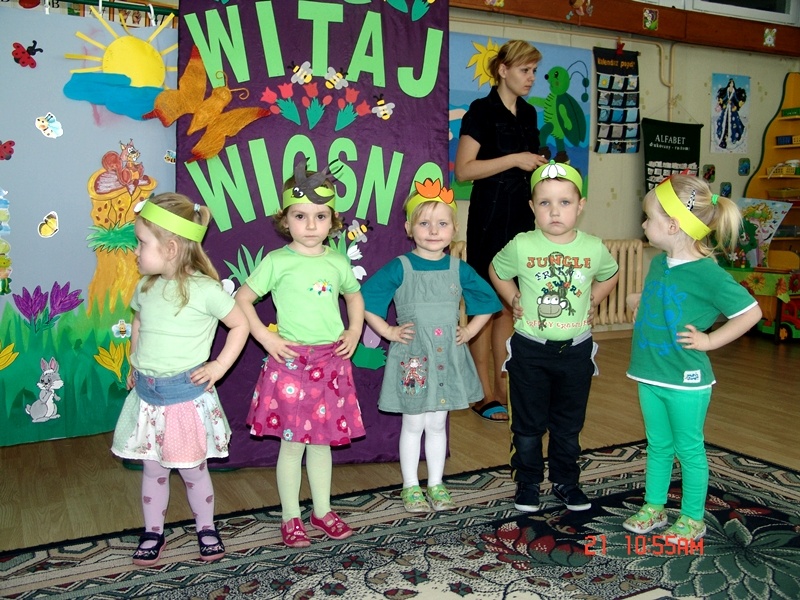 Przedszkolaki witały Wiosnę
