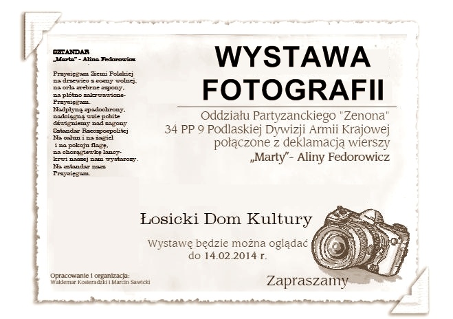 Wystawa fotografii Żołnierzy z Oddziału Zenona