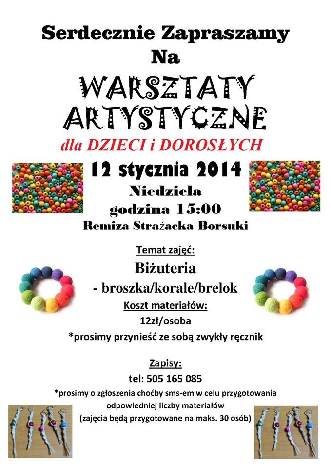 Warsztaty w Borsukach