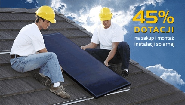 45% dofinansowania do kolektorów słonecznych!!