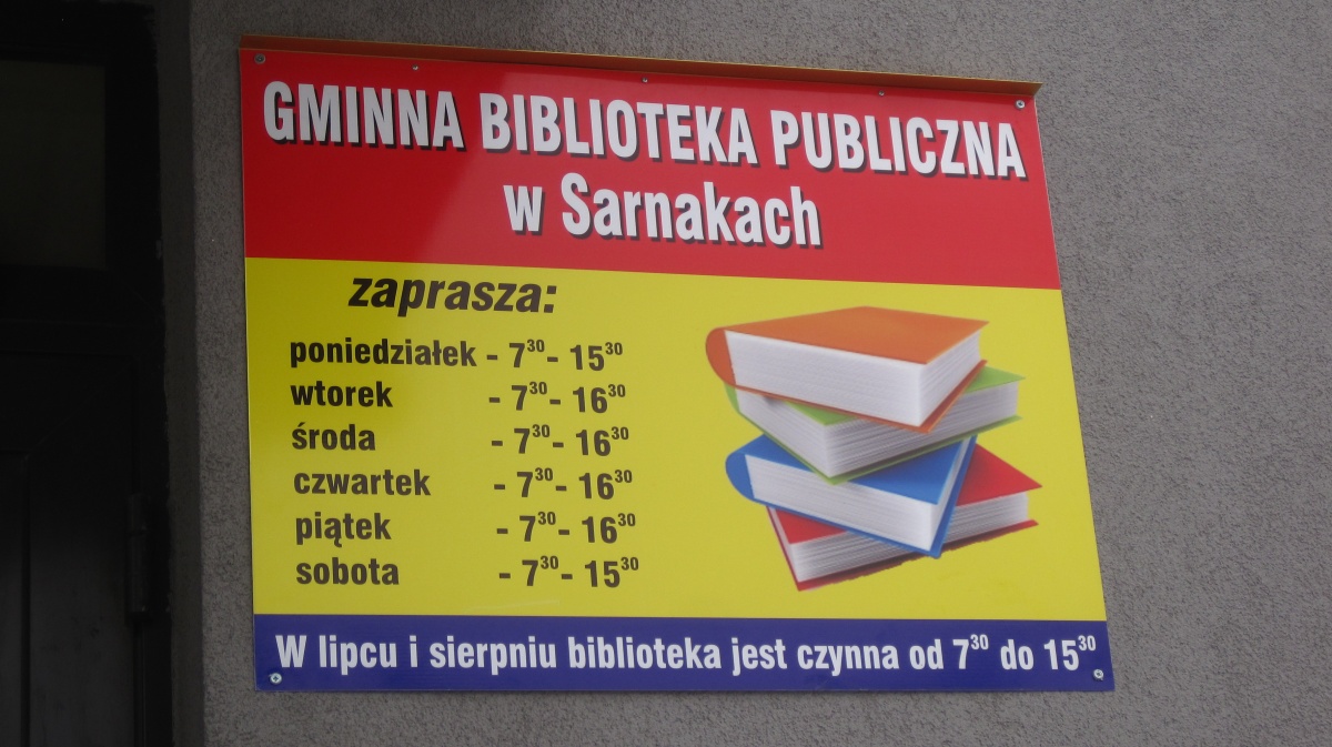Nowa biblioteka w Sarnakach
