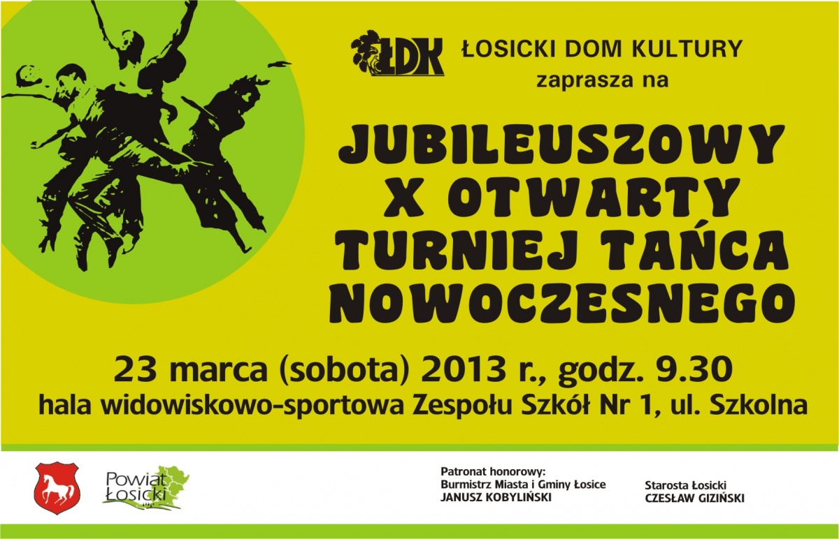 X JUBILEUSZOWY OTWARTY TURNIEJ TAŃCA NOWOCZESNEGO