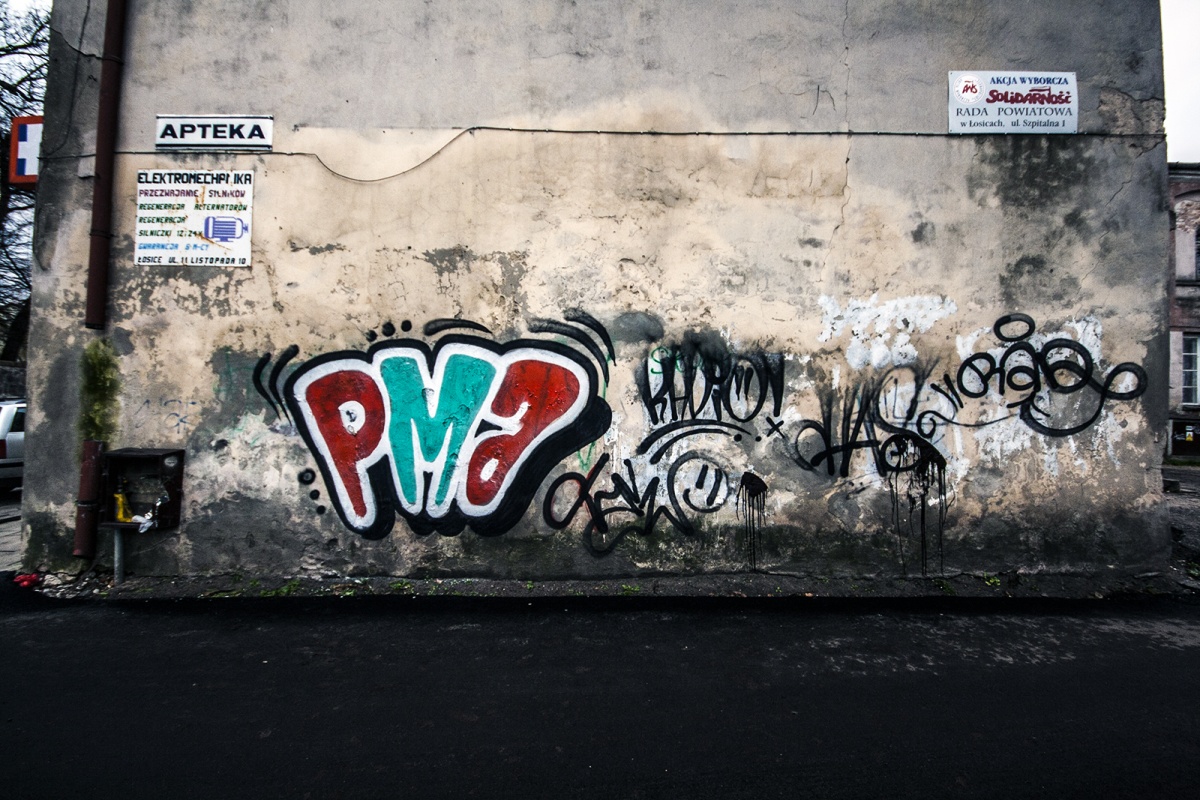 Graffiti na łosickich murach