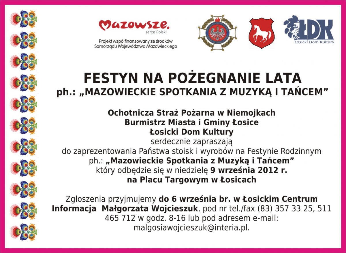 Pożegnanie lata 2012