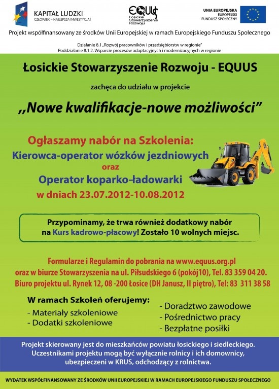 Nabór na szkolenia