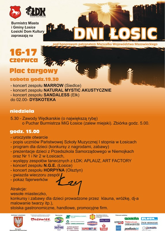 Dni Łosic - harmonogram