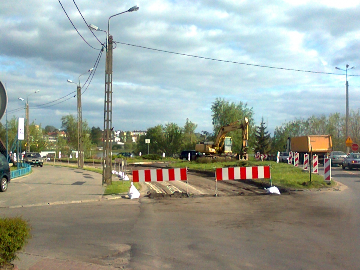 Budowa ronda w Łosicach