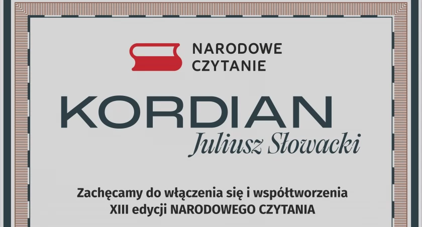Narodowe Czytanie 2024 w Łosicach: Wspólne Odkrywanie „Kordiana” Juliusza Słowackiego