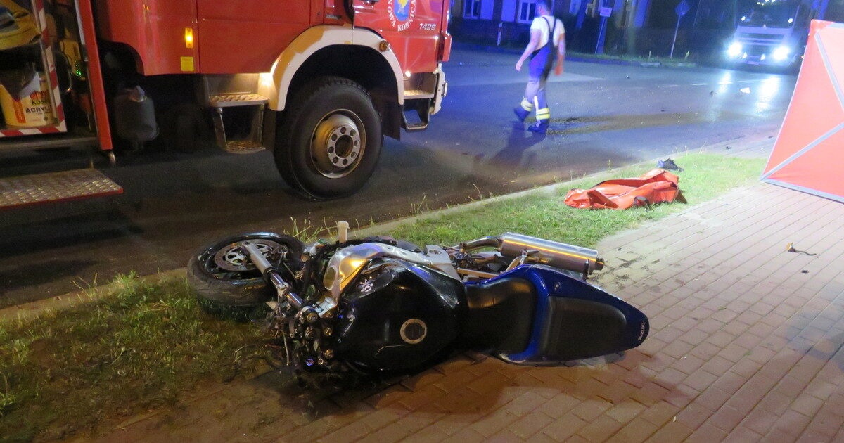 Śmiertelny wypadek z udziałem motocyklisty