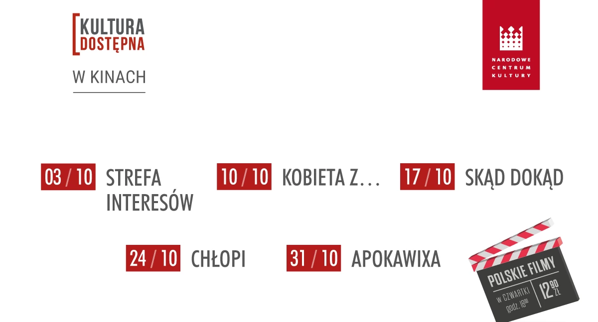 Kultura dostepna- Kino Helios zaprasza na wyjątkowe seanse fimowe.