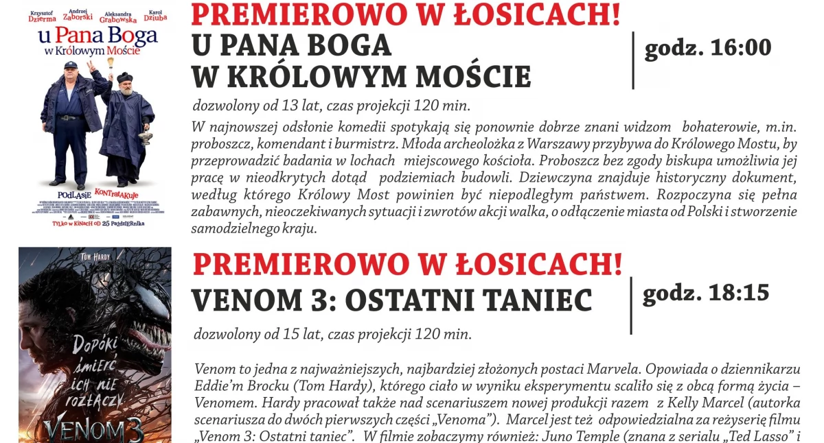Seanse filmowe z Kino w Twoim mieście