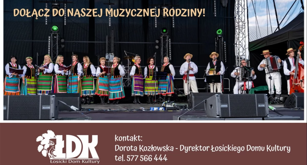 Zespół Pieśni i Tańca Ziemi Łosickiej szuka instruktora wokalno-instrumentalnego!
