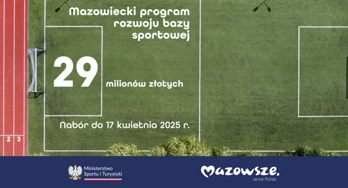 Mazowsze pomoże w budowie obiektów sportowych