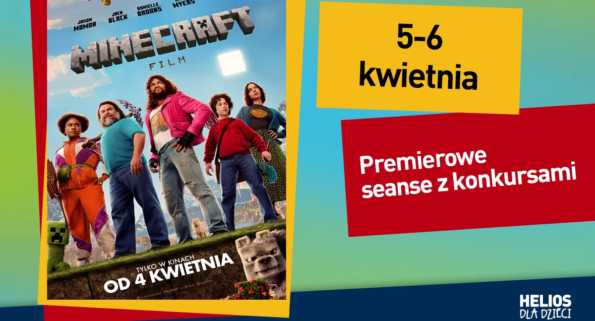 Minecraft: Film - premierowe seanse z konkursami 05 – 06 kwietnia