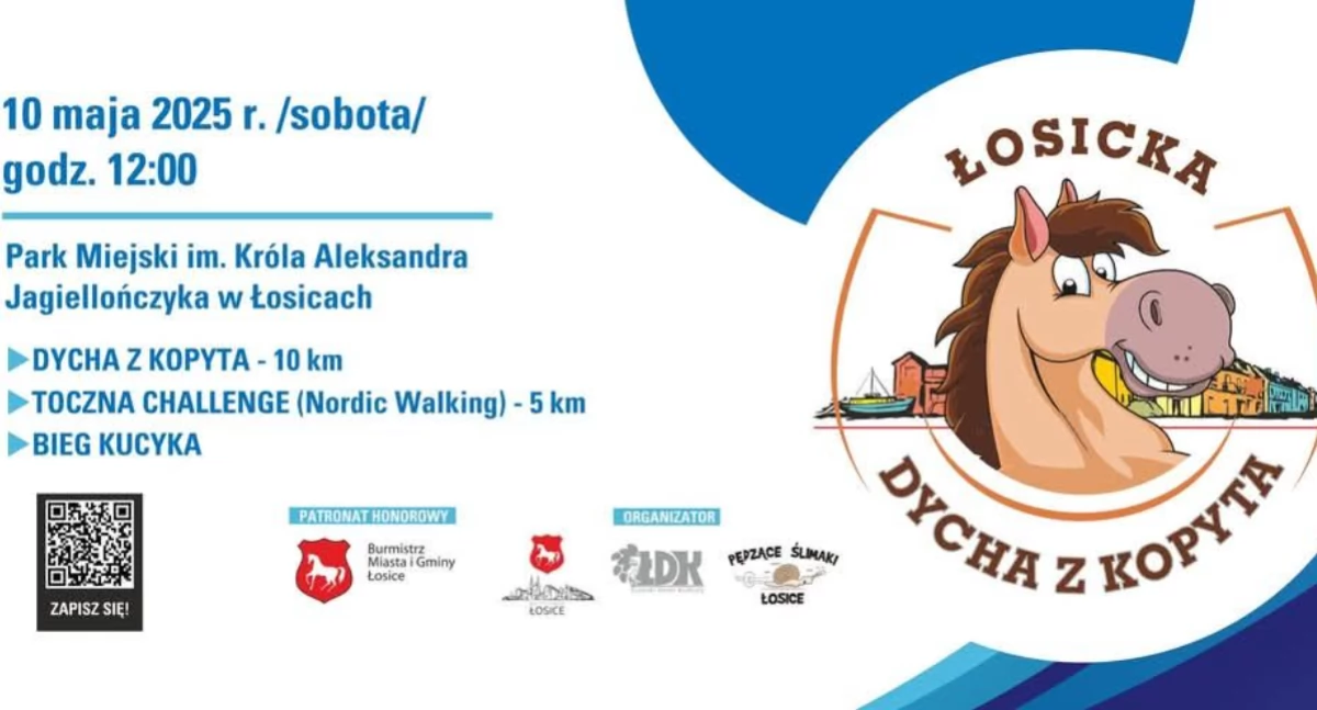 Biegowe święto w Łosicach! Szykuj formę na „Dychę z Kopyta”