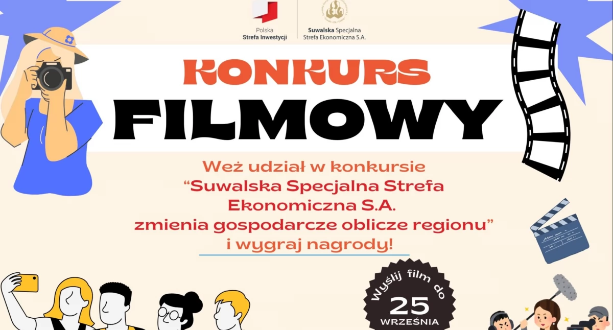 Konkurs Filmowy Suwalskiej SSE S.A. dla uczniów szkół branżowych i techników