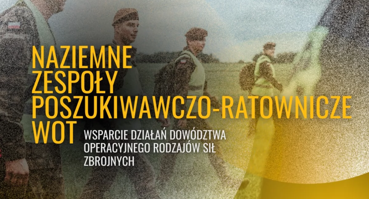 Naziemny Zespół Poszukiwawczo-Ratowniczy 5 Mazowieckiej Brygady Obrony Terytorialnej prowadzi działania