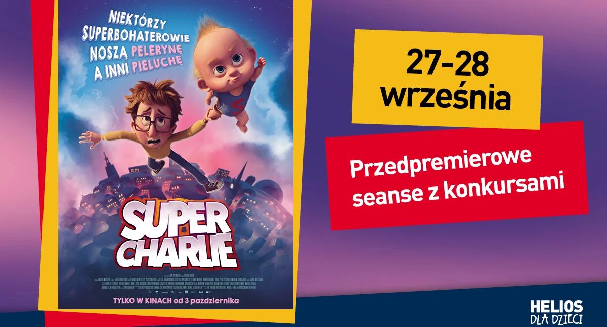 Wygraj bilety na seans „Super Charlie” w kinie Helios!