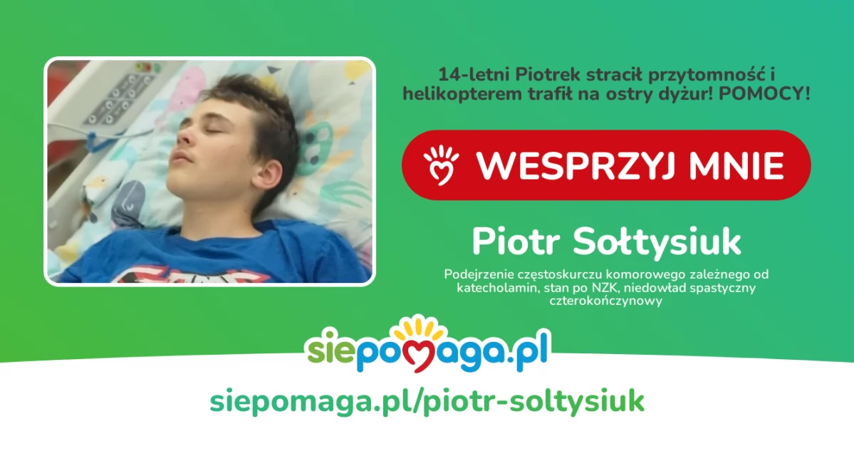 17 minut ciszy. Walka o zdrowie Piotrka trwa