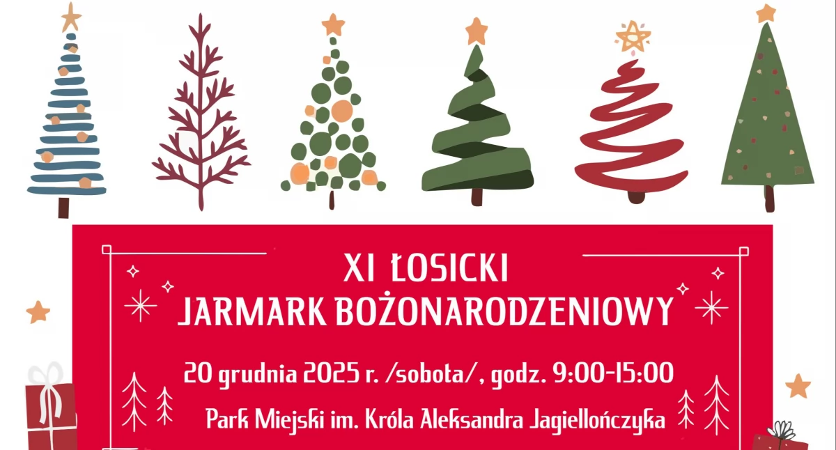 Zapach pierników, światło choinek i wspólnota przy opłatku – XI Łosicki Jarmark Bożonarodzeniowy już w sobotę