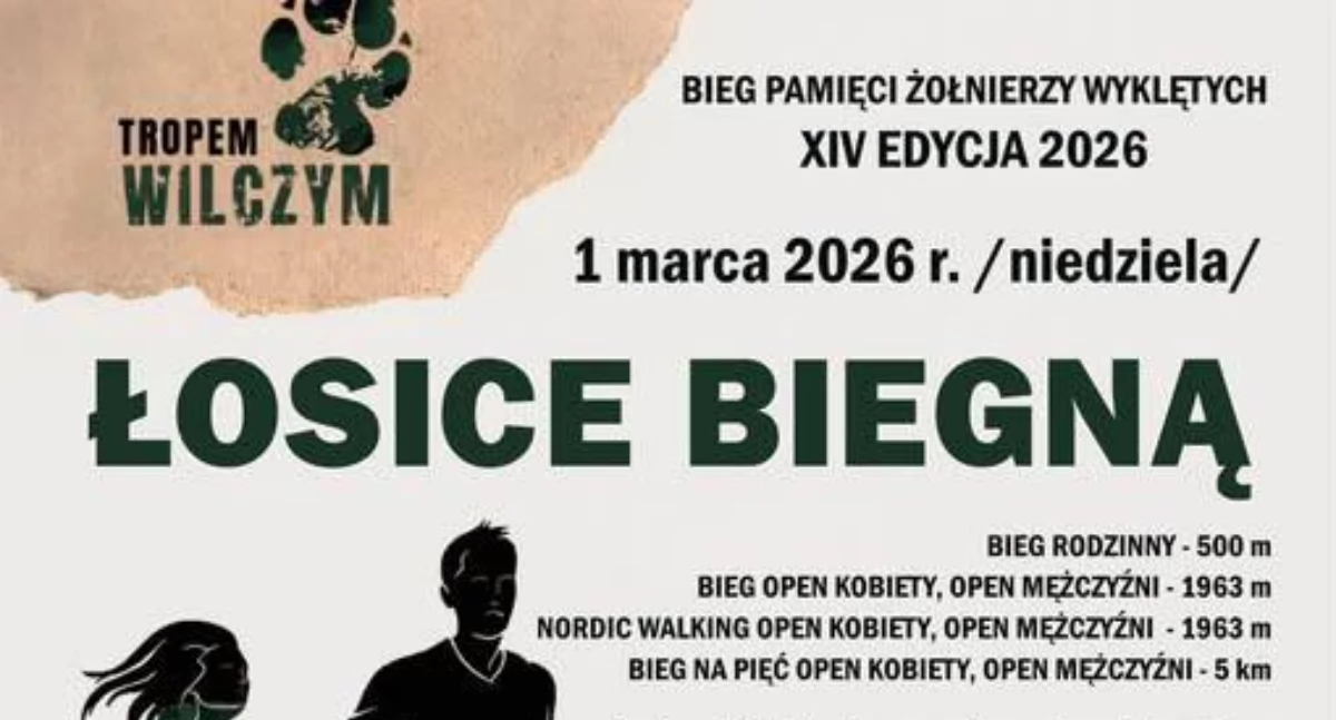 Łosice na trasie Biegu Pamięci Żołnierzy Wyklętych