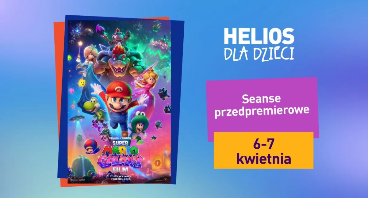 Bajkowy weekend w kinie Helios. „Super Mario Galaxy” przedpremierowo