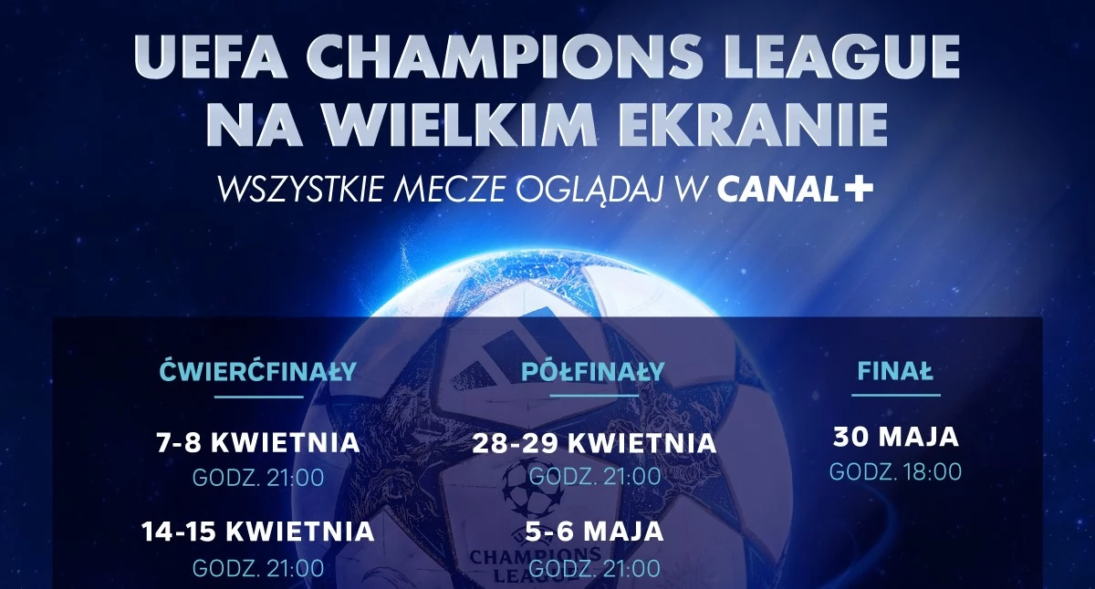 Liga Mistrzów na wielkim ekranie. Ćwierćfinały w Heliosie i konkurs dla czytelników