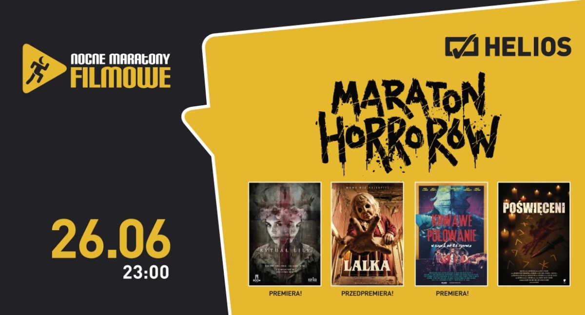 Nocny maraton dla fanów mocnych wrażeń. Helios zaprasza na Maraton Horrorów