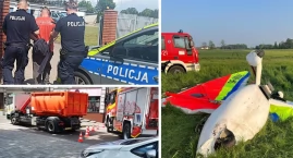 Potrącenie na przejściu, wypadek motolotni i atak gazem na policjantki