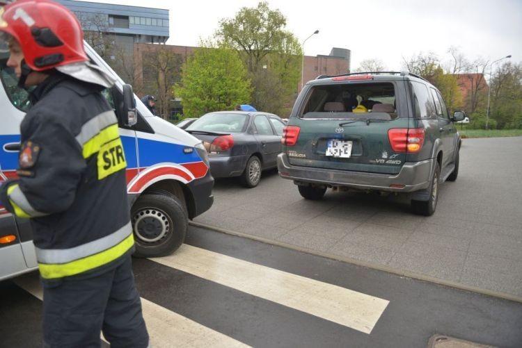 Wrocław: Wypadek na placu Hirszfelda. Jedna osoba ranna