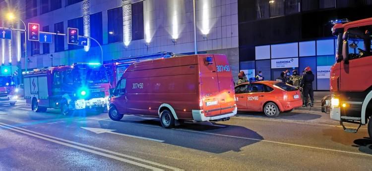 Wrocław: Pożar w Sky Tower. Ewakuowano cały budynek