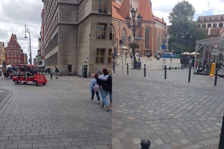 Jak wjechać na Rynek? Kierowca meleksa wpadł na oryginalny pomysł