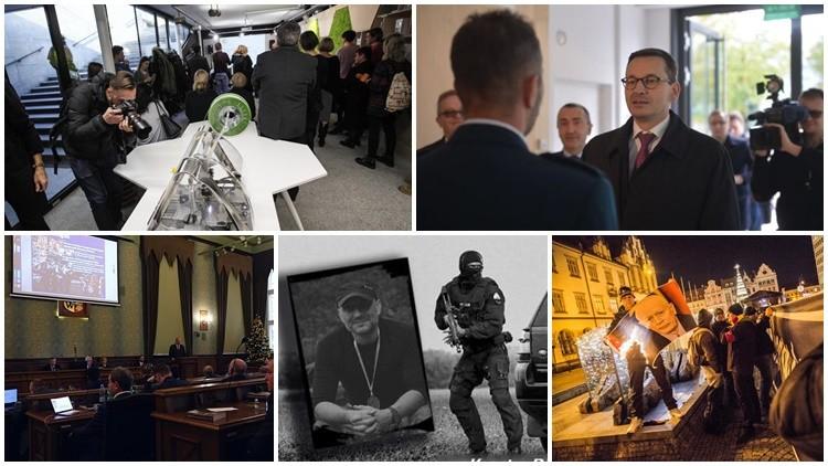 Śmierć antyterrorysty, premier z Wrocławia i atrakcje w przejściu Świdnickim – taki był grudzień 2017