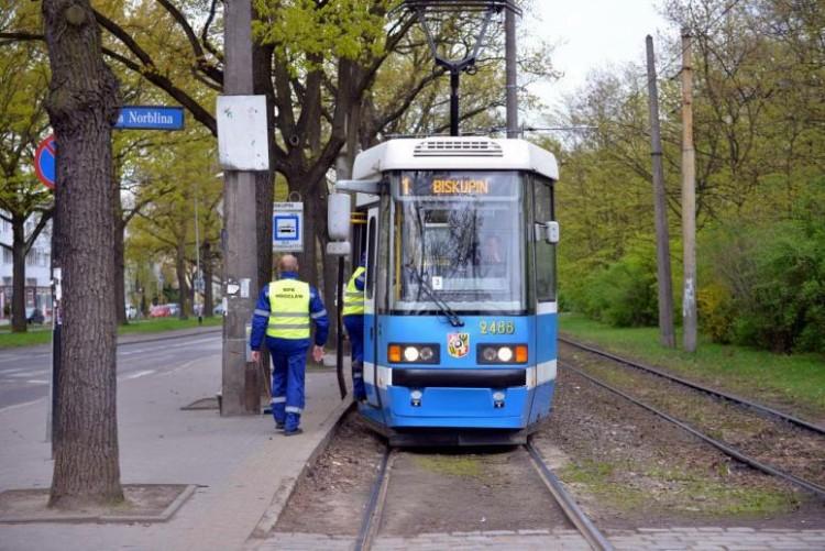 Na pętli Biskupin znów wykoleił się tramwaj. Już trzeci raz od piątku
