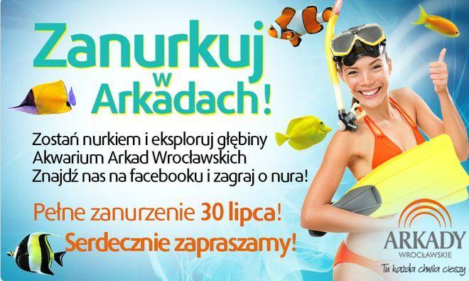 Popływają w Arkadach z rekinem