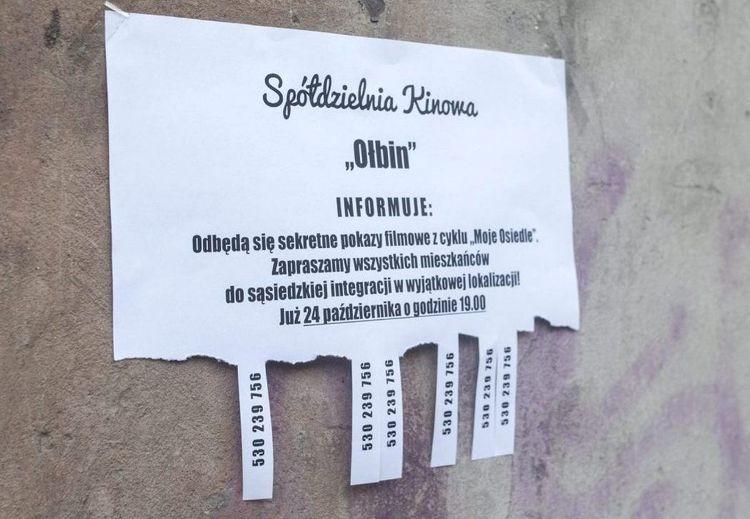Pokazy filmowe w mieszkaniach i przestrzeniach Ołbina