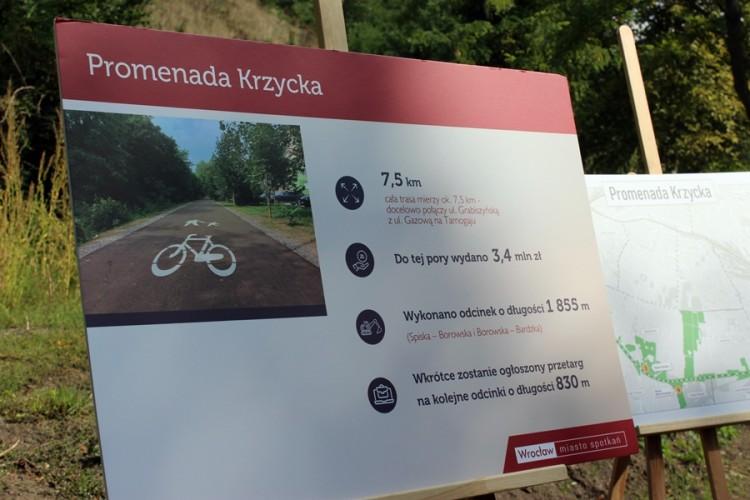 Nowa trasa rowerowa we Wrocławiu. Oto zrewitalizowana Promenada Krzycka [ZDJĘCIA]