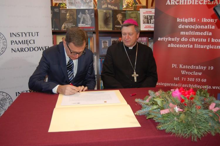 IPN podpisał list intencyjny o współpracy z wrocławską kurią