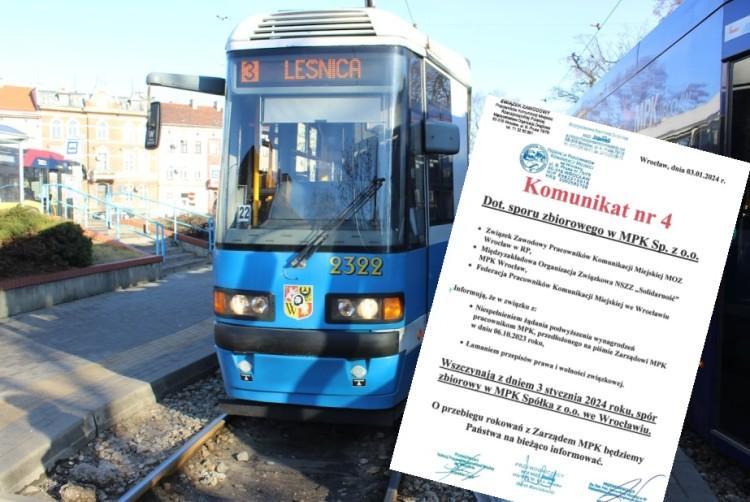Wrocław: Strajk w MPK wisi na włosku. Związkowcy stracili cierpliwość. Mówią o łamaniu prawa