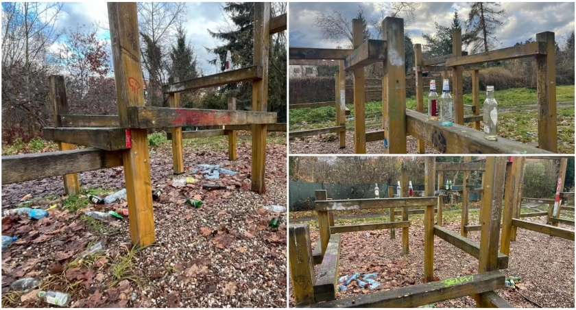 To miejsce miało integrować mieszkańców. Integruje, ale podczas libacji na skwerku