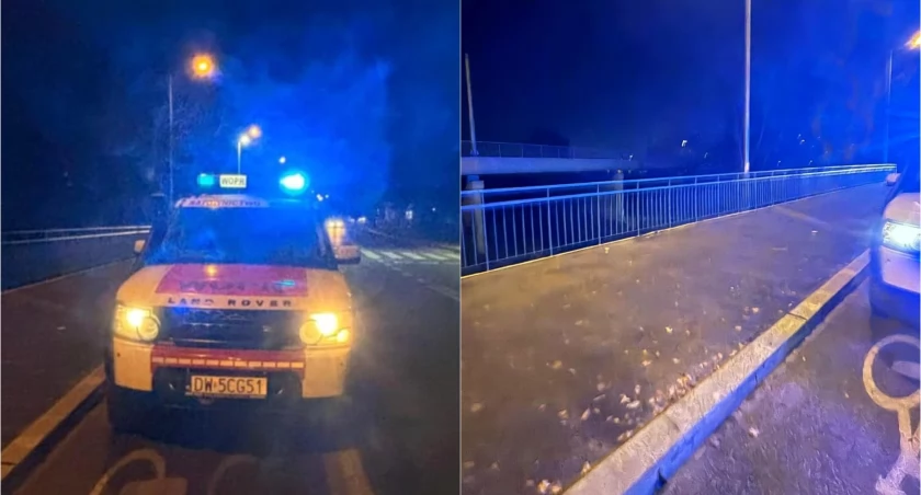 Wrocław: Pijany człowiek spadł z mostu do rzeki