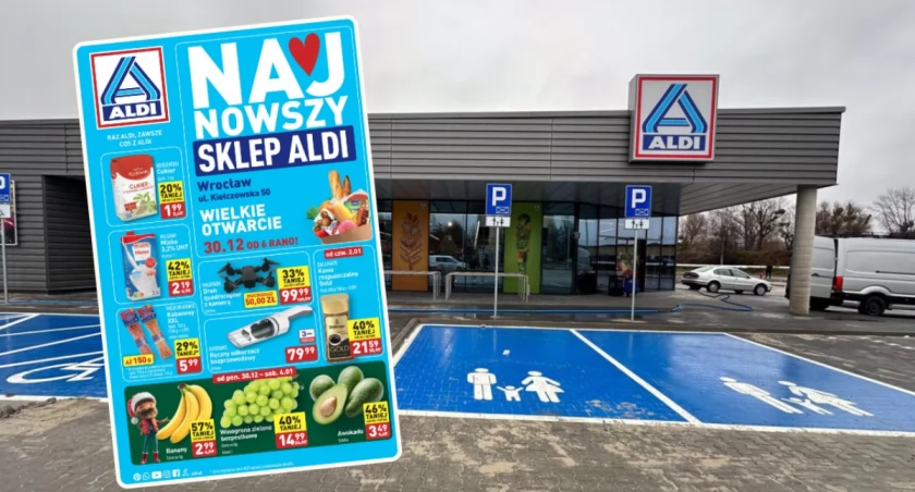 Aldi otwiera nowy sklep we Wrocławiu. W promocji cukier, drony i... masło!