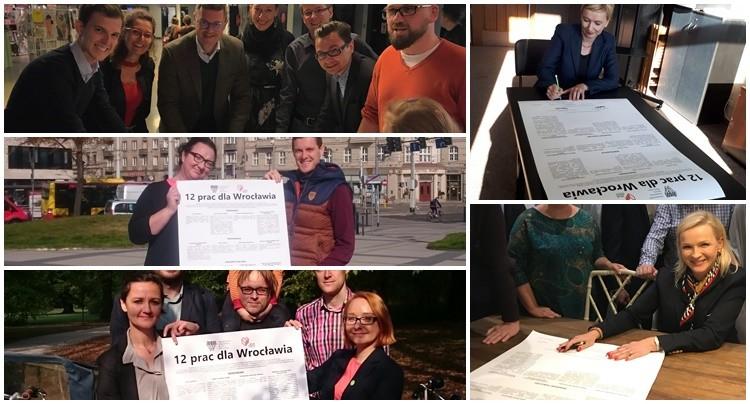 5 kandydatów na prezydenta Wrocławia popiera postulaty aktywistów miejskich