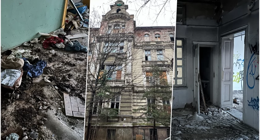 Nadzór budowlany wysyła policję do koszmarnej kamienicy opanowanej przez bezdomnych