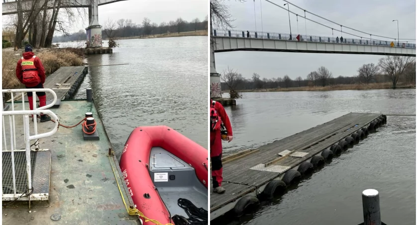 Wrocław: Odrą płynął... ogromny pomost. Ta kobieta od razu ruszyła na ratunek